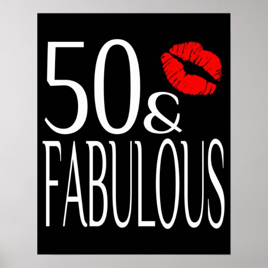 Fantastisch 50 Big 50 verjaardag 50th Poster (Voorkant)
