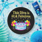 FANTASTISCH 50E FEESTVIERING ONTWERP PAPIEREN BORDJE (Feest)