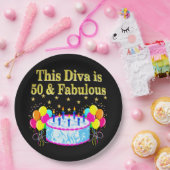 FANTASTISCH 50E FEESTVIERING ONTWERP PAPIEREN BORDJE (Feest)