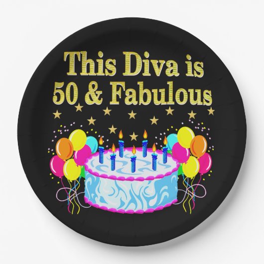 FANTASTISCH 50E FEESTVIERING ONTWERP PAPIEREN BORDJE (Voorkant)