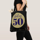 Fantastisch 50ste verjaardag goud tote bag (Dichtbij)