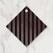 Fantastisch 70e | Modern Elegant Roos Goud Verjaar Bedankjes Labels (Achterkant)