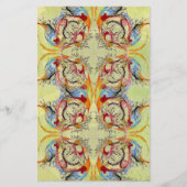 Fantastisch Abstract plakboekpapier Bleek groen Briefpapier (Voorkant)