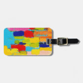 Fantastisch Abstract schilderen door Kris Taylor Bagagelabel (Voorkant horizontaal)