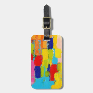 Fantastisch Abstract schilderen door Kris Taylor Bagagelabel