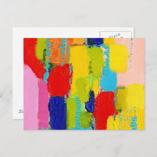 Fantastisch Abstract schilderen door Kris Taylor Briefkaart (Voorkant / Achterkant)