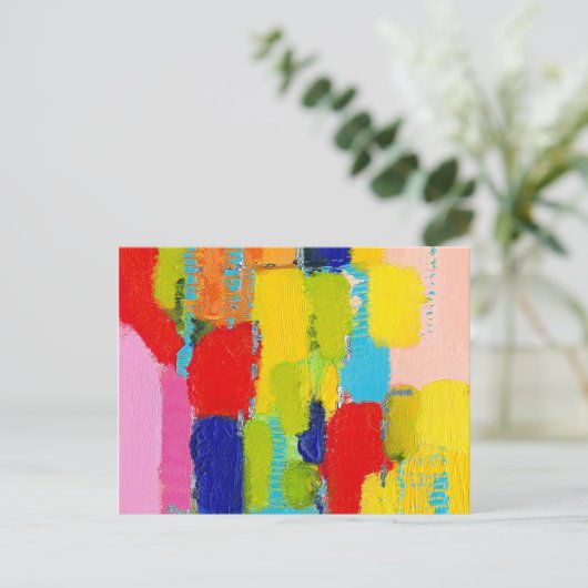 Fantastisch Abstract schilderen door Kris Taylor Briefkaart (Staand voorkant)