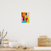 Fantastisch Abstract schilderen door Kris Taylor Poster (Keuken)