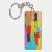 Fantastisch Abstract schilderen door Kris Taylor Sleutelhanger (Voorkant Links)