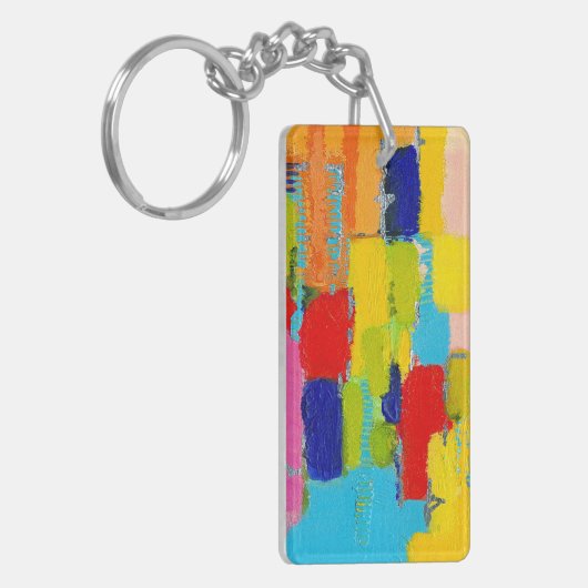 Fantastisch Abstract schilderen door Kris Taylor Sleutelhanger (Voorkant Links)