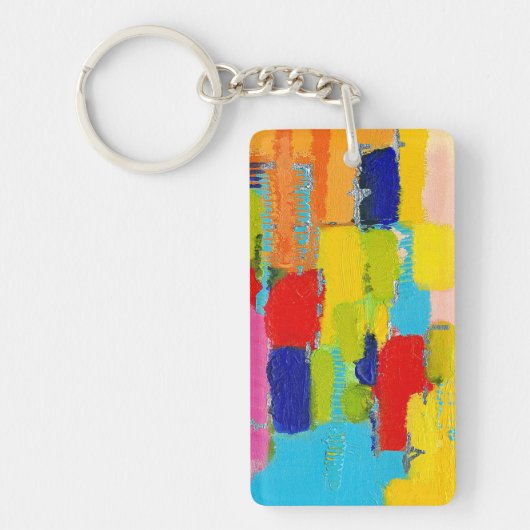 Fantastisch Abstract schilderen door Kris Taylor Sleutelhanger (Voorkant)