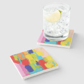 Fantastisch Abstract schilderen door Kris Taylor Stenen Onderzetter (Zijkant)