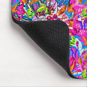 Fantastisch abstracte florale kleurstof muismat (Hoek)