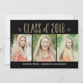 Fantastisch Afstuderen voor EDITABLE KLOR uitgenod Kaart (Voorkant)