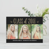 Fantastisch Afstuderen voor EDITABLE KLOR uitgenod Kaart (Staand voorkant)