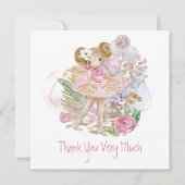 Fantastisch ballet danser Floral Pink Gold Harteli (Voorkant)