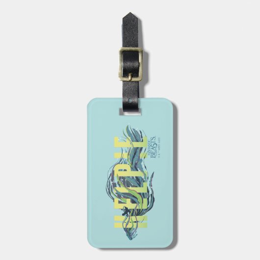 Fantastisch Beasts Kelpie Bagagelabel (Voorkant verticaal)