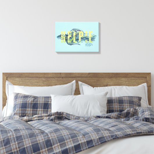 Fantastisch Beasts Kelpie Canvas Afdruk (Insitu (Slaapkamer))