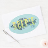 Fantastisch Beasts Kelpie Ovale Sticker (Envelop)