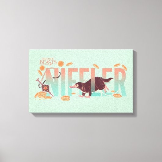 Fantastisch Beasts Niffler Canvas Afdruk (Voorkant)