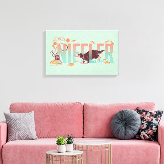 Fantastisch Beasts Niffler Canvas Afdruk (Insitu (Woonkamer))