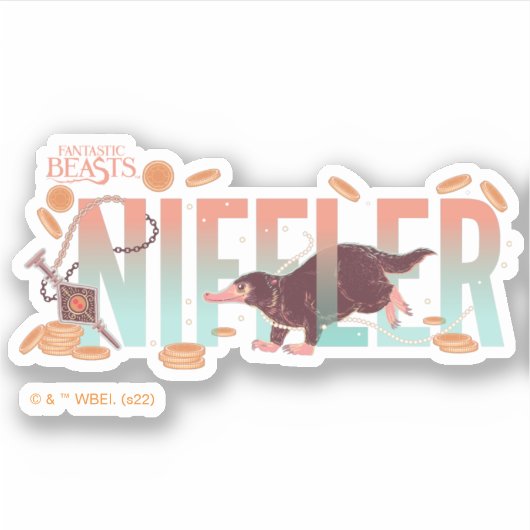 Fantastisch Beasts Niffler Sticker (Voorkant)