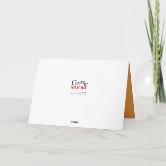 Fantastisch bedankt Greenery Blank Kaart (Achterkant)