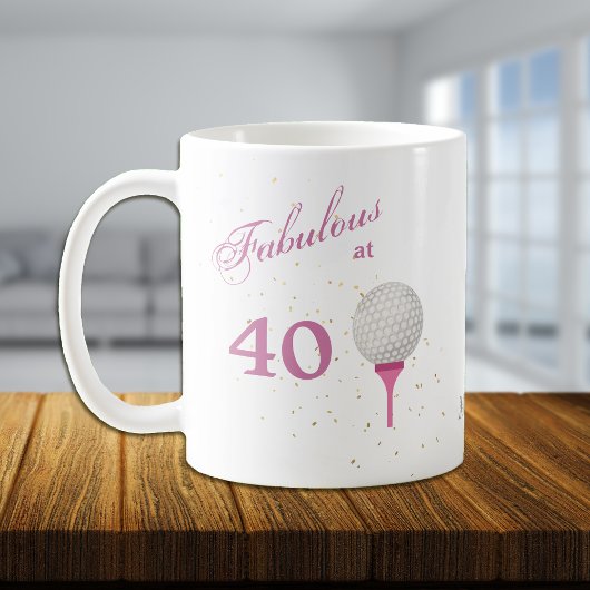 Fantastisch bij 40 Golf gepersonaliseerd Koffiemok