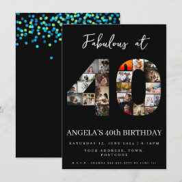 Fantastisch bij 40 jaar oude Fotomontage Kaart