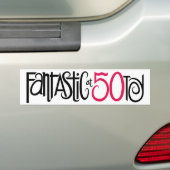Fantastisch bij 50 Bumpersticker (Op auto)
