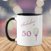 Fantastisch bij 50 Golf gepersonaliseerd Mok