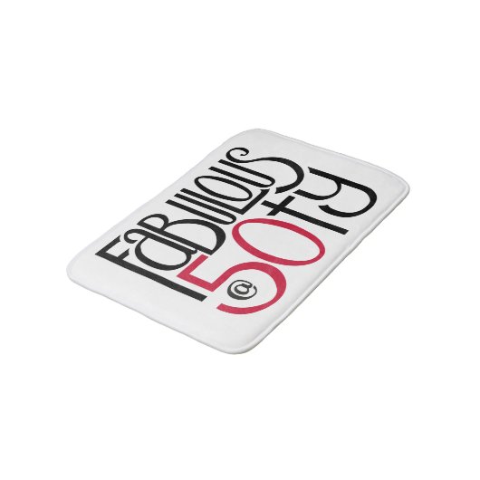 Fantastisch bij 50 Red Bath Mat (Gekanteld)