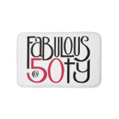 Fantastisch bij 50 Red Bath Mat (Voorkant)