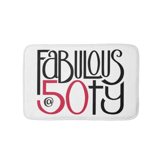 Fantastisch bij 50 Red Bath Mat (Voorkant)