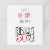 Fantastisch bij 50 rode gevouwen plaatskaarten plaatskaartje (Buitenkant ongevouwen)