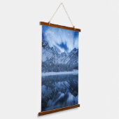 Fantastisch bij het bergmeer hangend wandkleed (Gebogen)