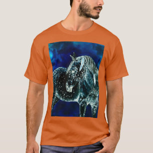 Fantastisch blauw paard t-shirt