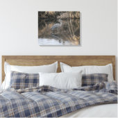 Fantastisch blauw papier op basis van superpapier canvas afdruk (Insitu (Slaapkamer))