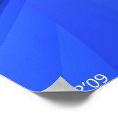 Fantastisch blauw poster (Hoek)