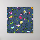 Fantastisch Bloemmotief Kunstontwerp Canvas Afdruk (Voorkant)