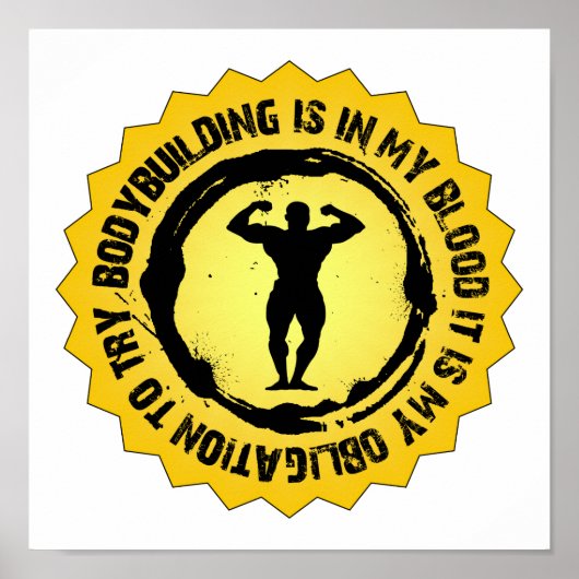 Fantastisch Bodybuilding Seal Poster (Voorkant)