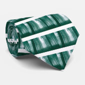 Fantastisch bos met mist in groen stropdas (Opgerold)