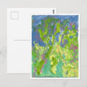 Fantastisch bos met paars briefkaart (Voorkant / Achterkant)