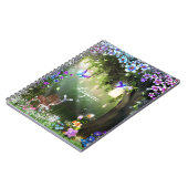 Fantastisch bosbeboste beboten gechanteerd notitieboek (Linkerzijde)