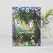 Fantastisch bosbeboste beesten met een betoverende kaart (Staand voorkant)