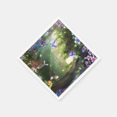 Fantastisch bosbeboste partij servet (Hoek)