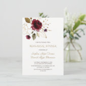 Fantastisch Bourgogne goudbloemen repetitie Kaart (Staand voorkant)