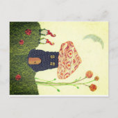 Fantastisch Briefkaart met paddenstoel House, twee (Voorkant)