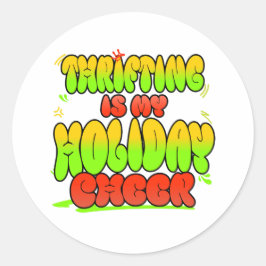 Fantastisch cadeau voor degenen die houden van opv ronde sticker