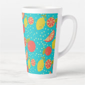 Fantastisch citruspatroon latte mok (Rechts)